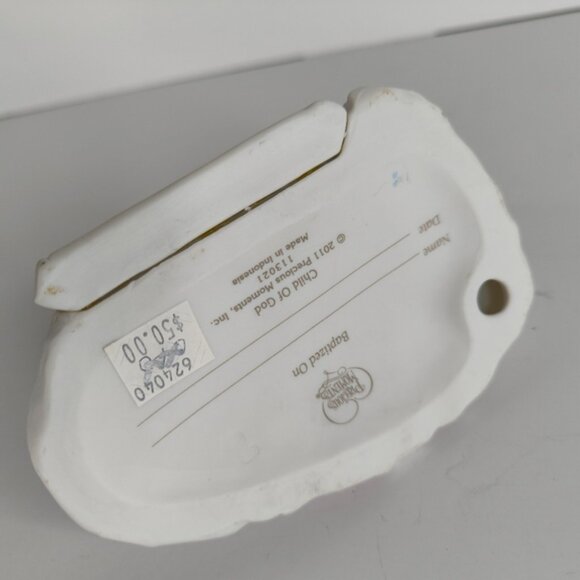 Precious Moments Child of God Bisque Porcelain 113021 Baptism Gift Figurine Girl - Picture 7 of 12